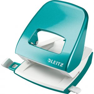 Leitz Locher "NeXXt WOW", Blister eisblau 30 Blatt