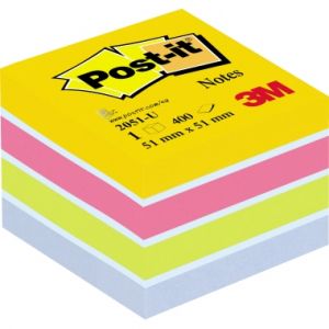 Post-it Haftnotiz-Würfel "Mini" mehrfarbig 51 x 51 mm 400Bl.