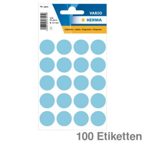 Herma Markierungspunkte blau Ø19mm 100Et.
