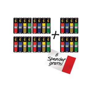 Post-it Haftstreifen "Index 683" Mini mehrfarbig 11,9 x 43,2 mm 24x35Bl.