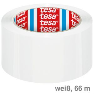 Tesa Packband PP weiß 50 mm x 66 m