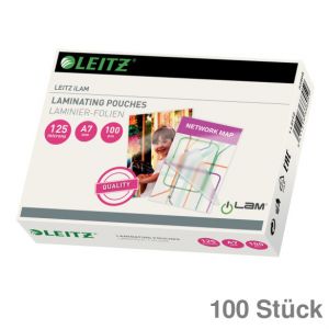 Leitz Laminierfolien "iLAM" A7 glasklar 125 my 100St.