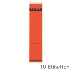 Leitz Ordner-Rückenschilder rot 61 x 285 mm 10Et.