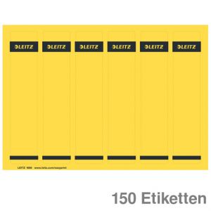 Leitz Ordner-Rückenschilder gelb 39 x 191 mm 150Et.