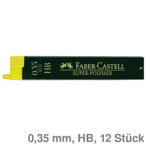 Faber-Castell Feinminen "Super-Polymer" 0,35 mm HB 12St.