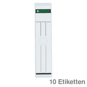 Leitz Ordner-Rückenschilder, für Hängeordner weiß 61 x 297 mm 10Et.