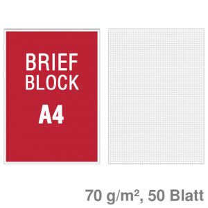 Briefblock A4 kariert 70g/m² 50Bl.