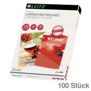 Leitz Laminierfolien A4 glänzend 175 my 100St.