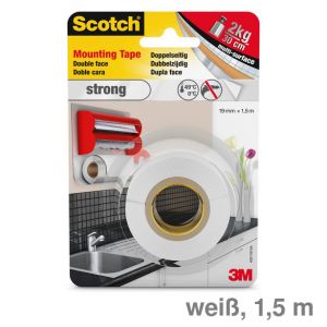 Scotch Montageband "Strong" weiß 19 mm x 1,5 m