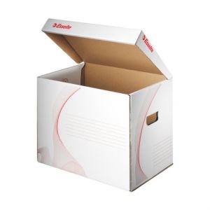 Esselte Archivcontainer "Standard" weiß / rot 270 x 303 x 390 mm