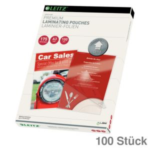 Leitz Laminierfolien "iLAM UDT" A3 glasklar 175 my 100St.