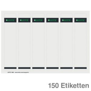 Leitz Ordner-Rückenschilder grau 39 x 191 mm 150Et.