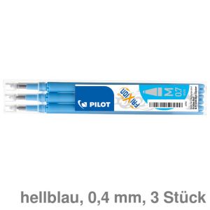 Pilot Tintenroller-Mine "FriXion Ball" hellblau 0,4 mm 3St.