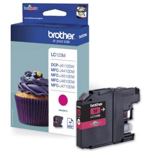 Brother Tintenpatrone LC-123M magenta 600 Seiten