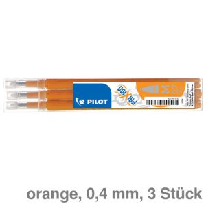 Pilot Tintenroller-Mine "FriXion Ball M" orange 0,4 mm 3St.