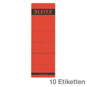 Leitz Ordner-Rückenschilder rot 61 x 191 mm 10Et.