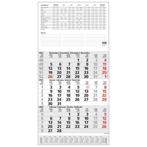 HK Dreimonatskalender 2023 30 x 58 cm 1 Seite = 3 Monate