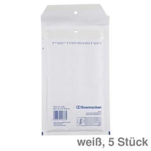 Soennecken Luftpolstertasche Typ B/00 weiß 110 x 215 mm 5St.