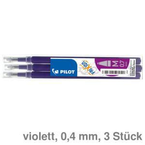 Pilot Tintenroller-Mine "Frixion" violett 0,4 mm 3St.