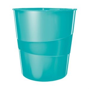 Leitz Papierkorb "WOW" eisblau 15 Liter