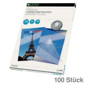Leitz Laminierfolien "iLAM UDT" A3 glasklar 100 my 100St.