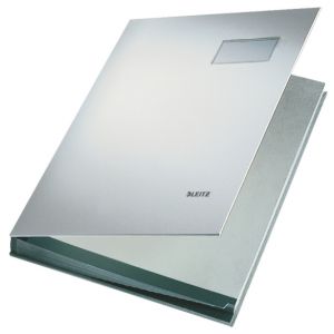 Leitz Unterschriftenmappe A4 grau 20 Fächer