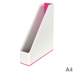 Leitz Stehsammler A4 "WOW Duo Colour" weiß / pink