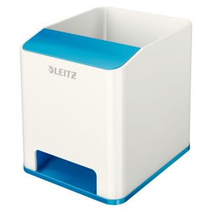 Leitz Stifteköcher "WOW Duo Colour" weiß / hellblau 90 x 100 x 101 mm