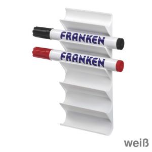 Franken Tafelschreiberhalter Z1986 magnethaftend Kunststoff weiß