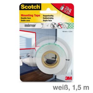 Scotch Montageband "Mirror" weiß 19 mm x 1,5 m