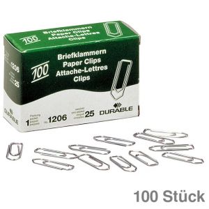 Durable Briefklammern 26 mm verzinkt 100St.