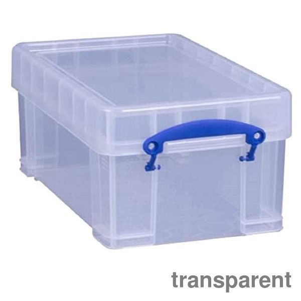 Bblie Plastikboxen mit Deckel Transparent, 6 Stück